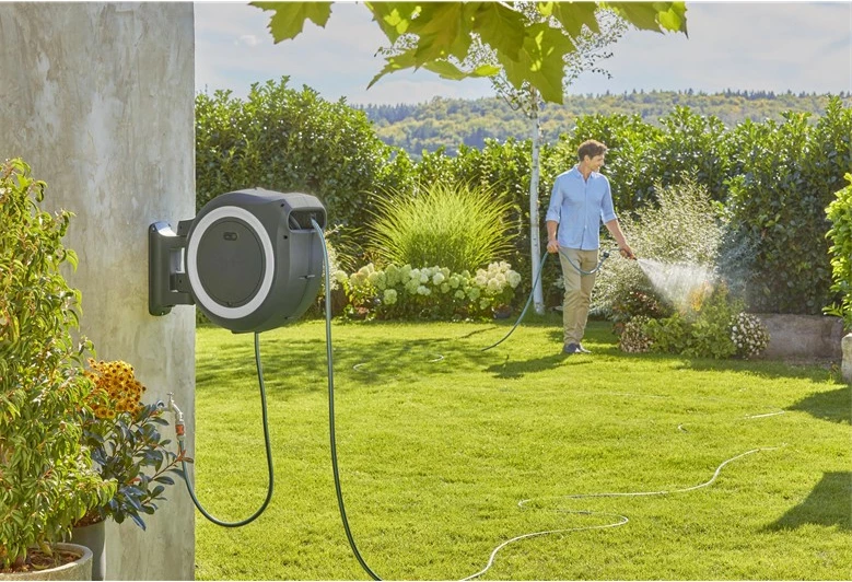 Kuti muri për zorrë GARDENA 18647-20, 40m, automatik, e zezë