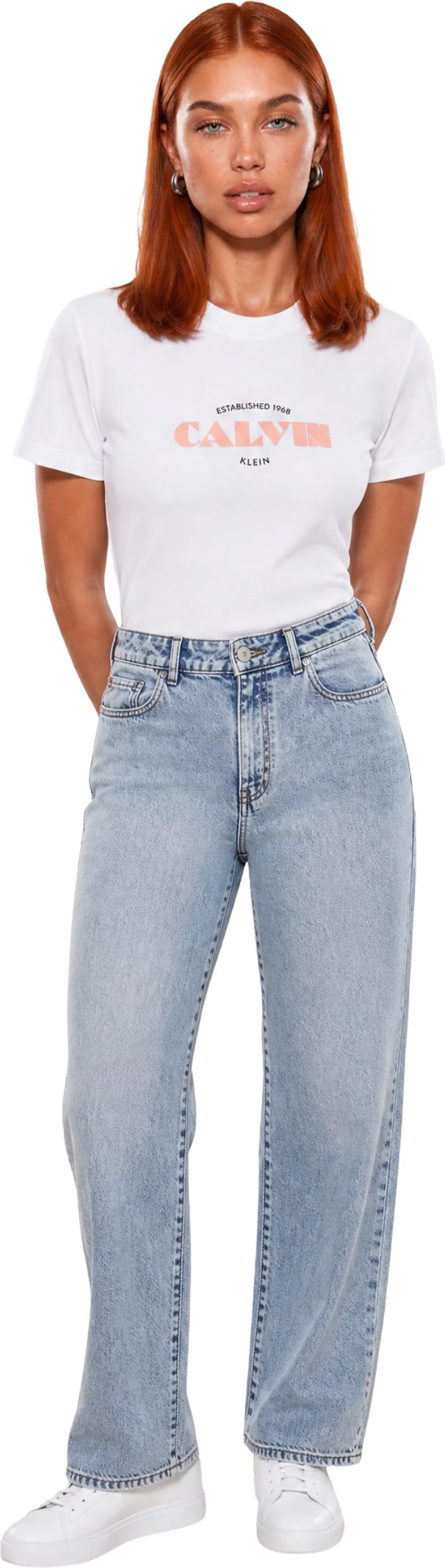 Maicë për femra Calvin Klein Jeans LV047G807G, e bardhë [Madhësia: S]