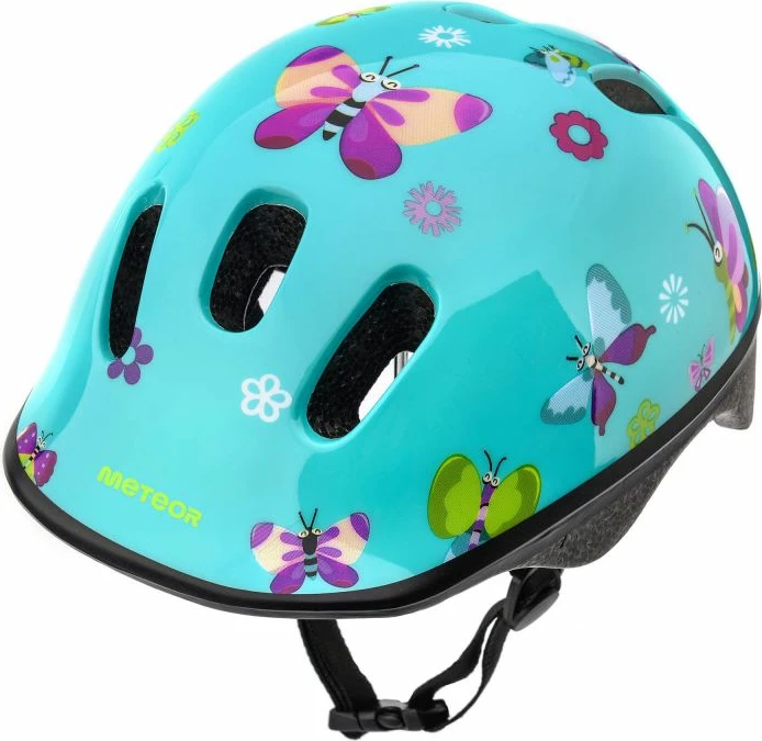 Helmetë biçiklete për fëmijë Meteor, butterflies [Madhësia: Standarde]