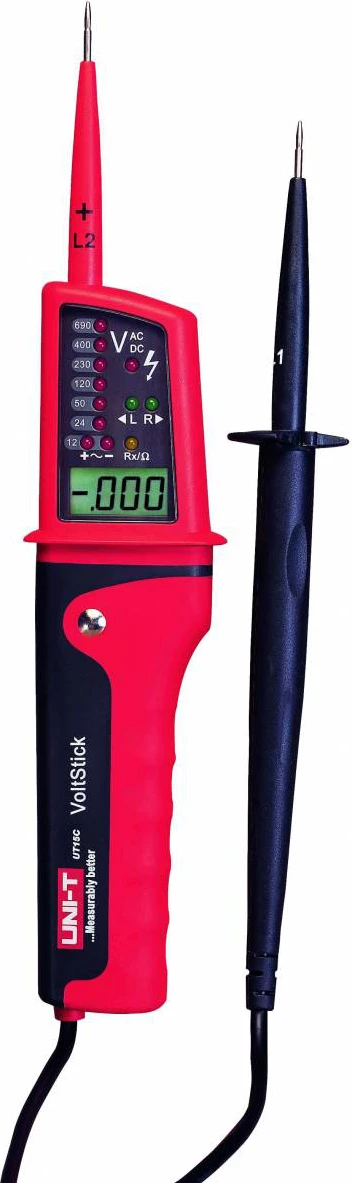 Tester universal tensioni Uni-T UT15C 6-690V AC/DC me LCD, e kuqe