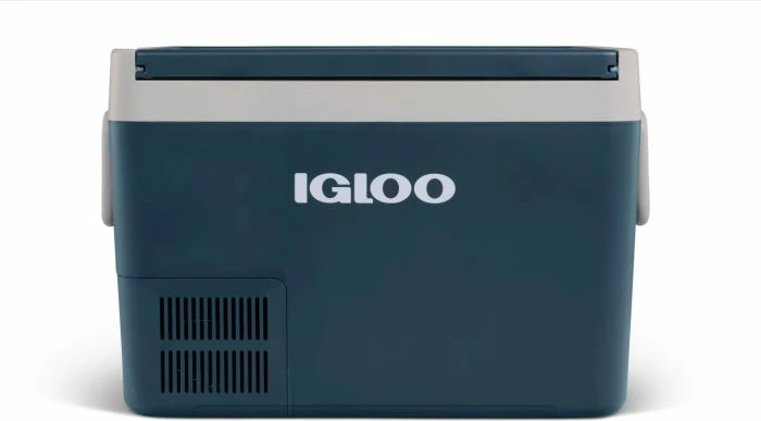 Frigorifer portativ elektrik (cooler chest) IGLOO ICF60 59L 12/24V DC & 110-240V AC, blu rugged/mist