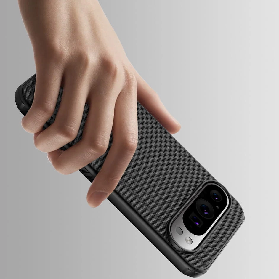 Mbështjellës NILLKIN Frosted Protection për Google Pixel 9 Pro XL, i zi