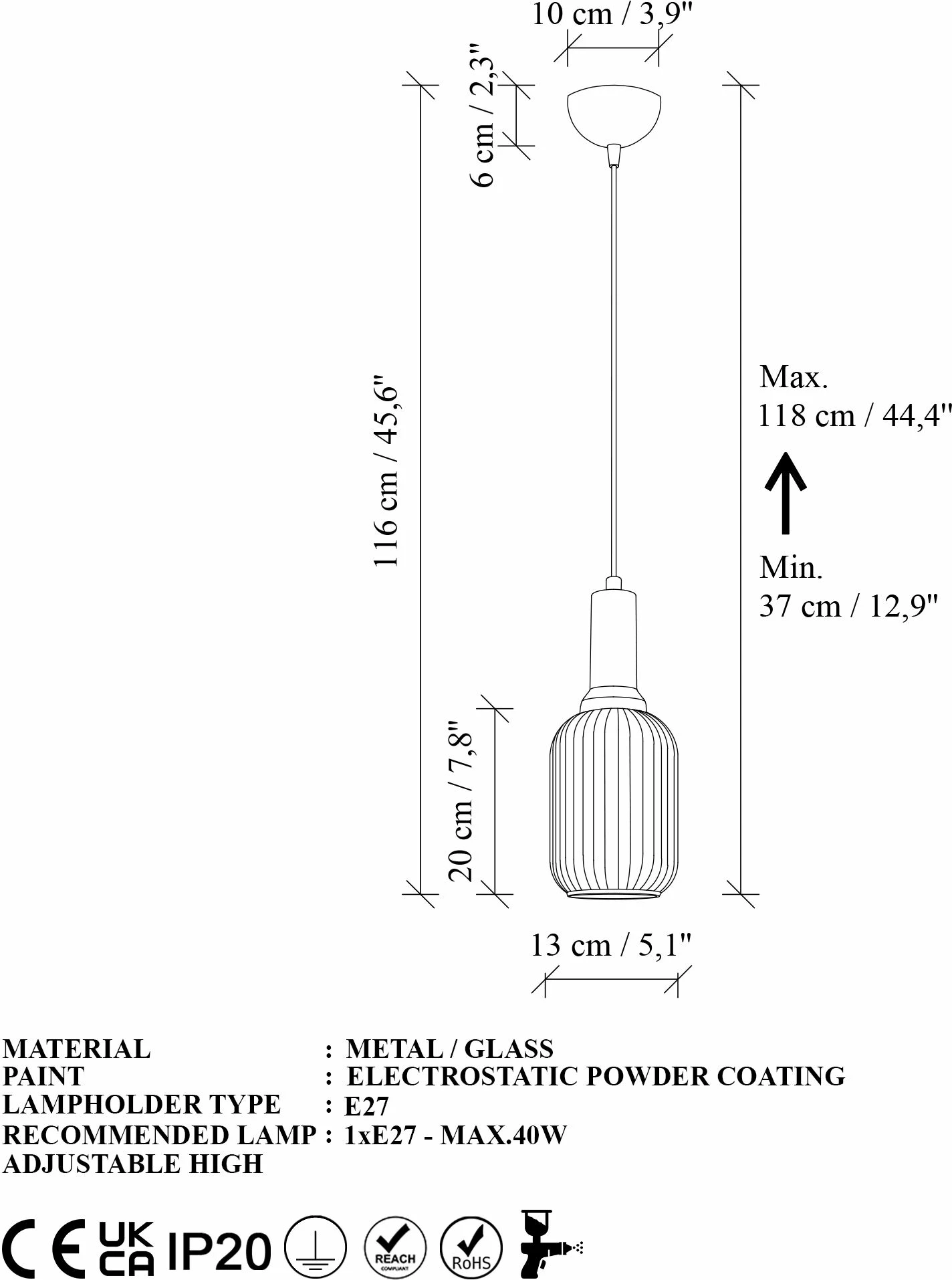 Llambë tavani Opviq, Asker - 15191, ngjyrë ari