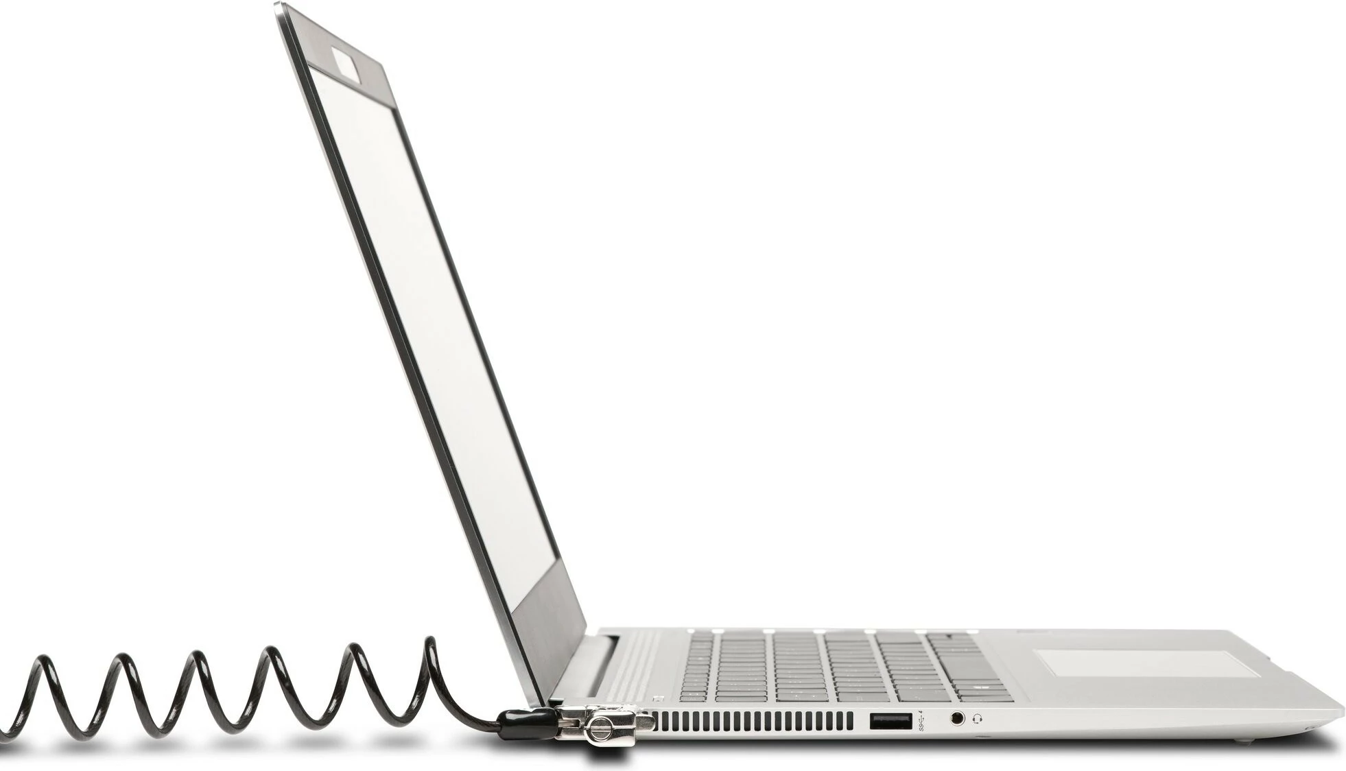 Kabllo sigurie Kensington Slim NanoSaver, kombinim, 1.8m, zi/metalike