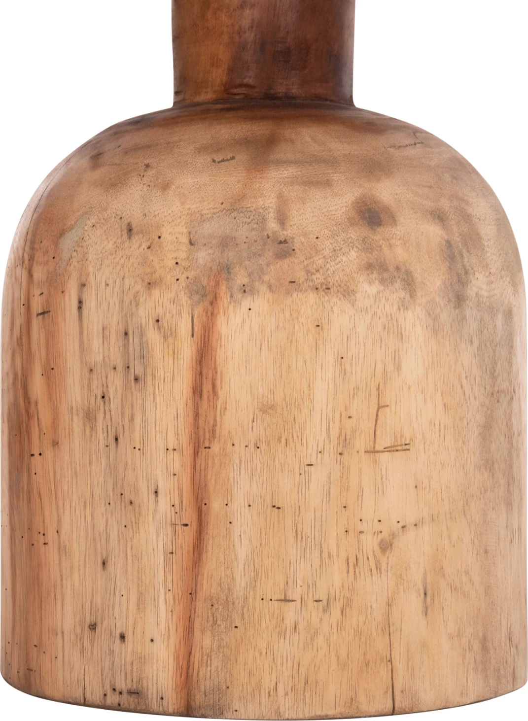 Tavolinë anësore e rrumbullakët PUMBE, dru suar natyral, FH9891.11, 40x50cm