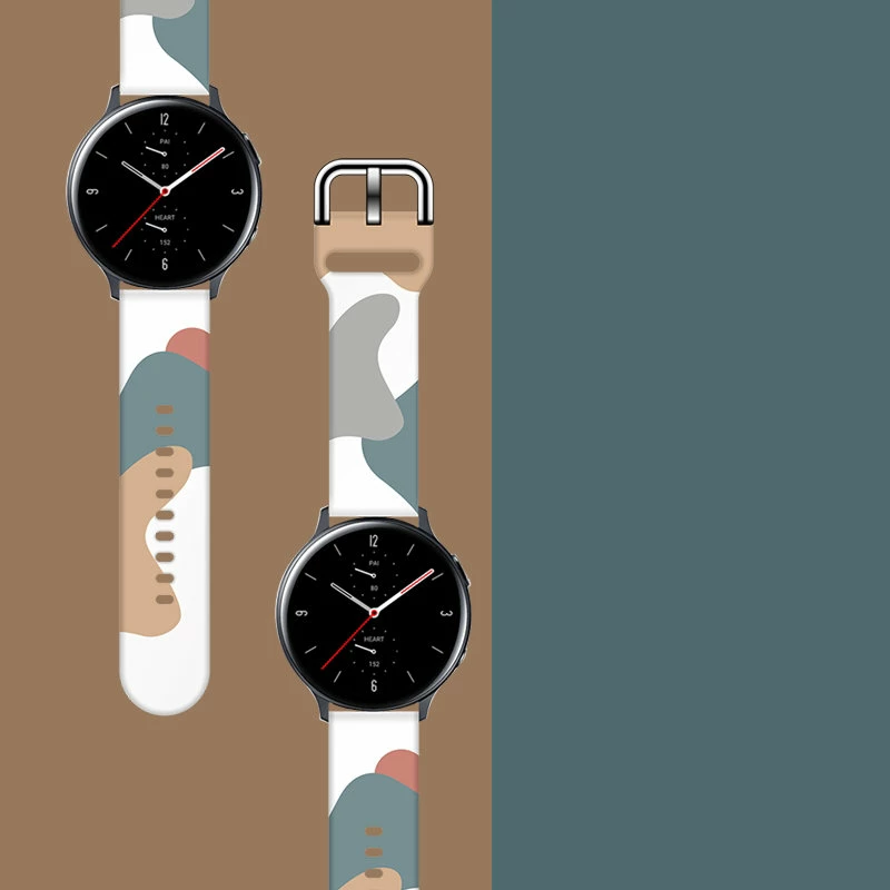 Rrip silikoni për Samsung Galaxy Watch 46mm, Hurtel, model Moro Band, 22mm, shumëngjyrësh