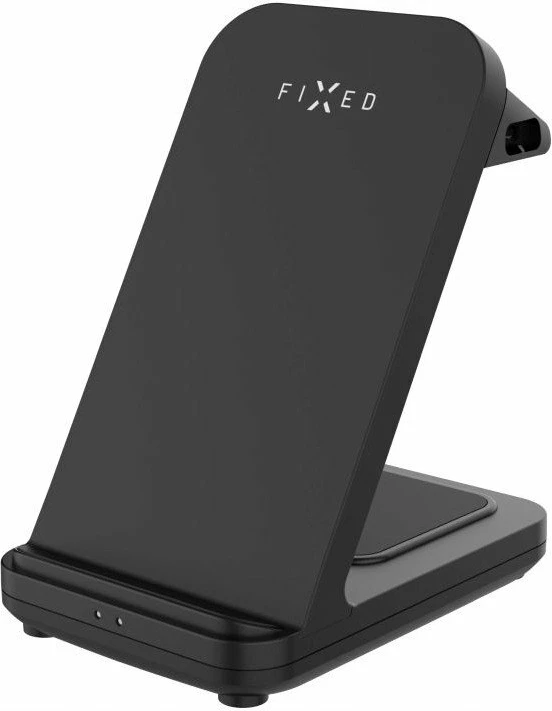 Mbushës pa tela Fixed Powerstation Uni 15W, 2 pajisje, USB-C, i zi