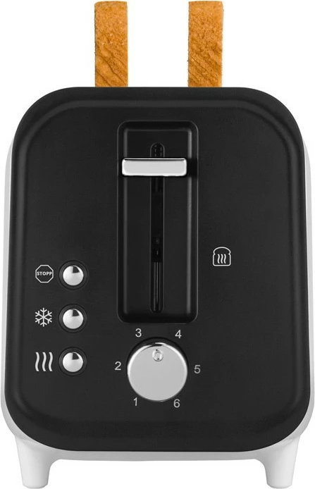 Toster UNOLD 38410, 2 feta, plastikë, 700W, bardhë/zi