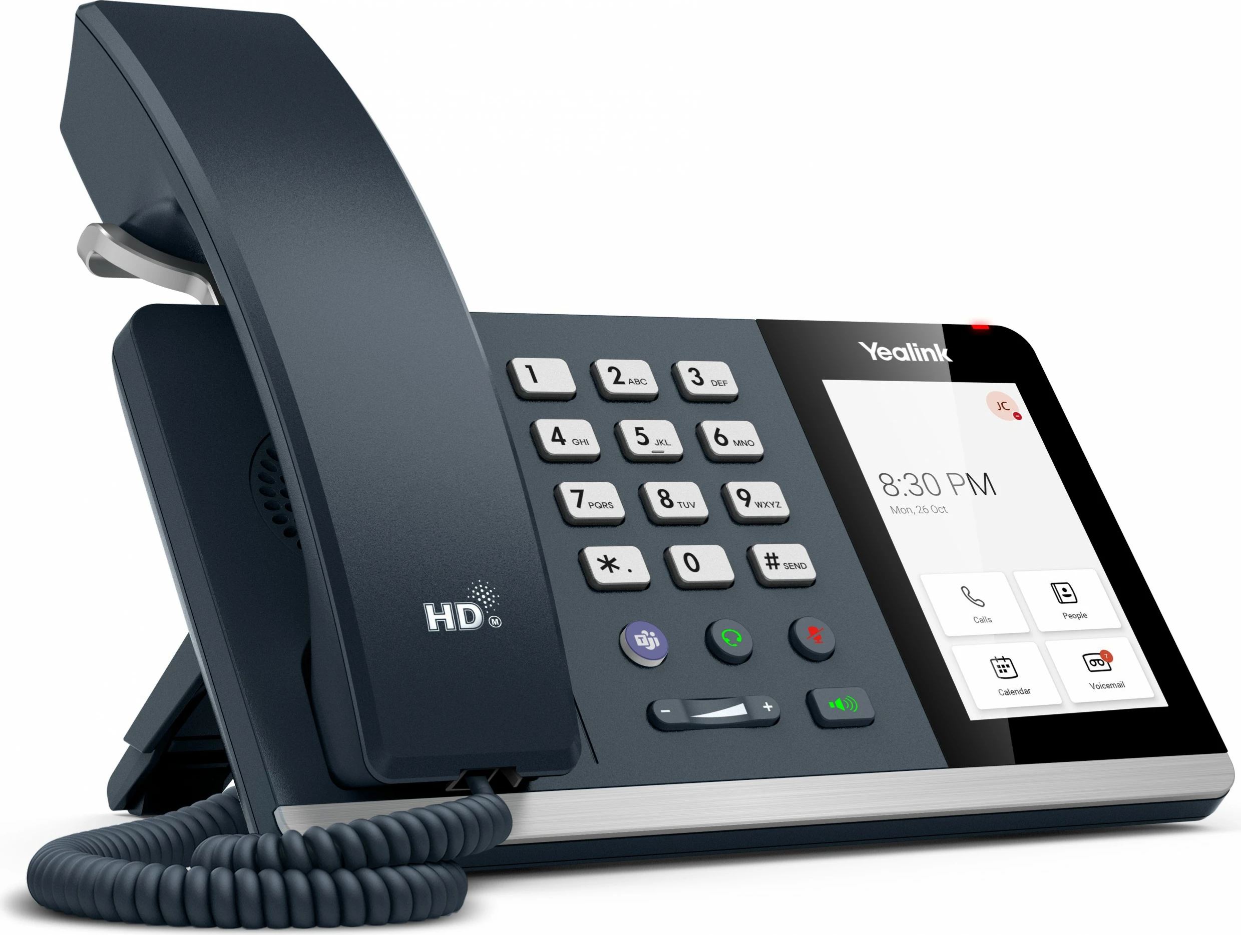Telefon IP Yealink MP54 E2 Teams, ekran 4 inç, Wi-Fi, Bluetooth, gri