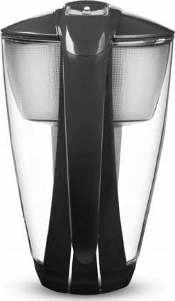 Bokal filtrues uji Dafi Crystal LED 2.0 L qelq, 150 L, me indikator LED, i zi, 1 fishek