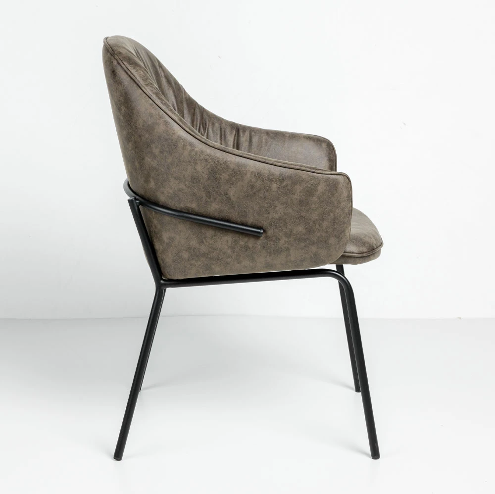 Karrige me mbështetëse për duar Tosca, ngjyrë kafe, 62x63x90.5