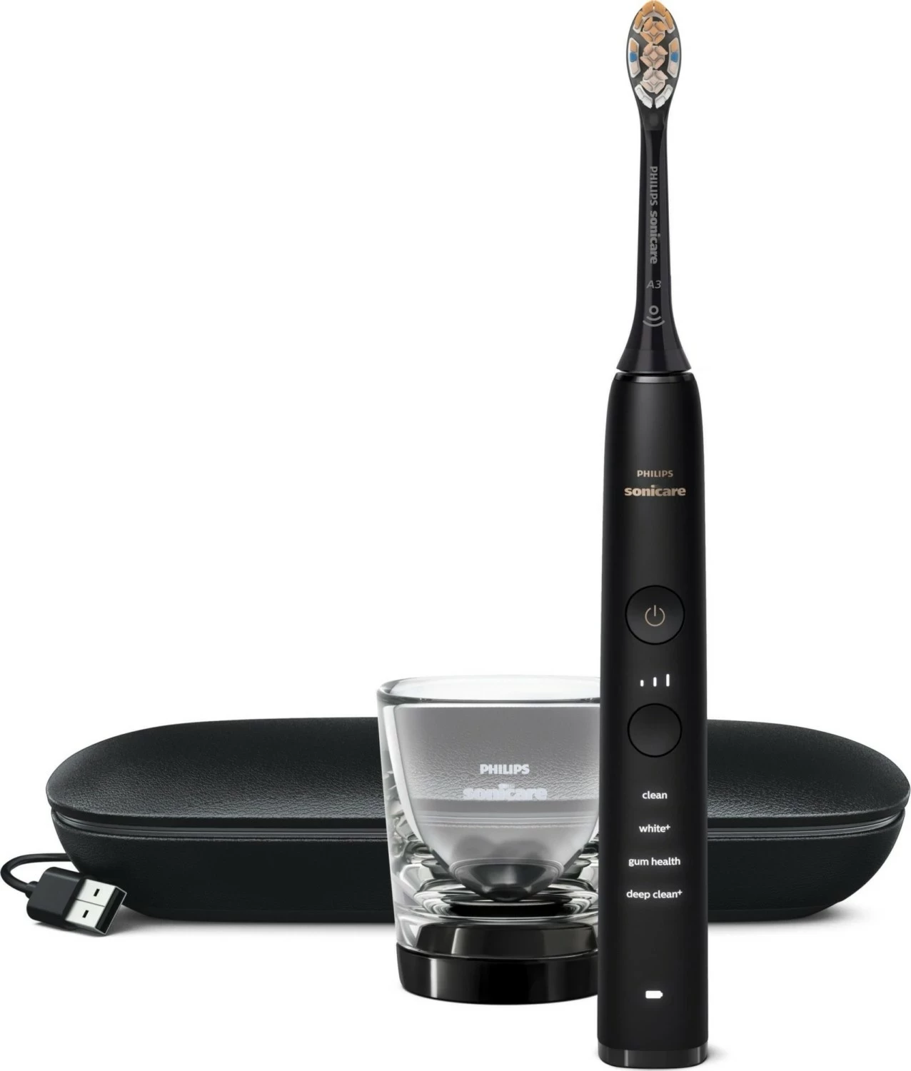 Furçë dhëmbësh sonike Philips Sonicare 9000 DiamondClean HX9911/17, e zezë
