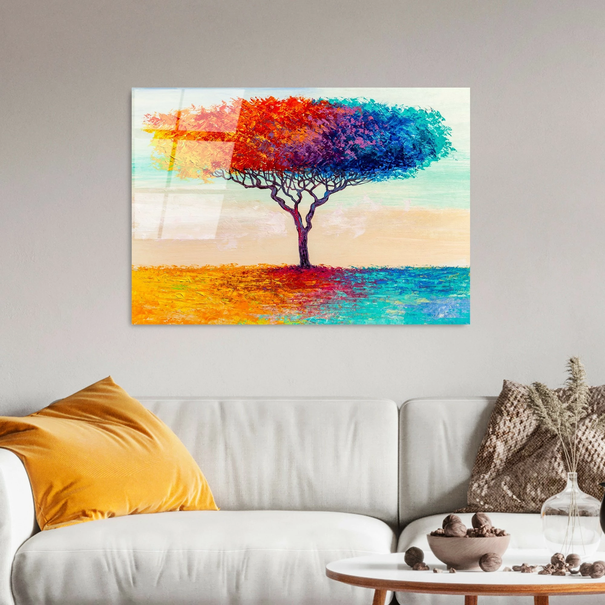 Pikturë dekorative prej xhami të temperuar, shumëngjyrëshe, Wallity UV-769, 70x100cm