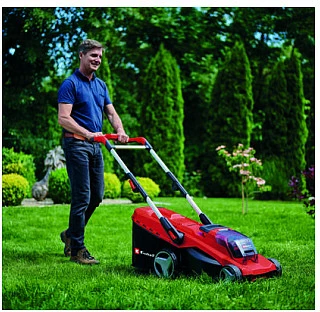 Kosilice bari me bateri Einhell GE-CM 36/41 Li - Solo, 36V (2x18V), brushless, 50L, kuqe/zi
