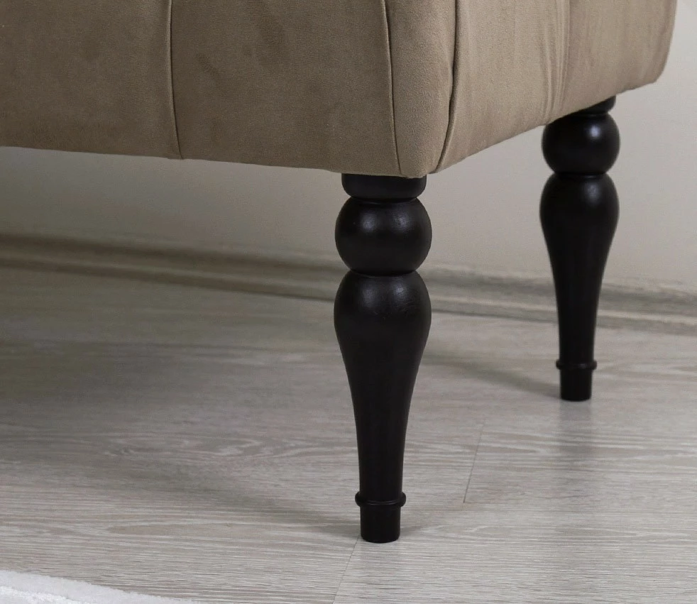 Bankë prej kadifeje, ngjyrë kafe, Missus, Atelier del Sofa
