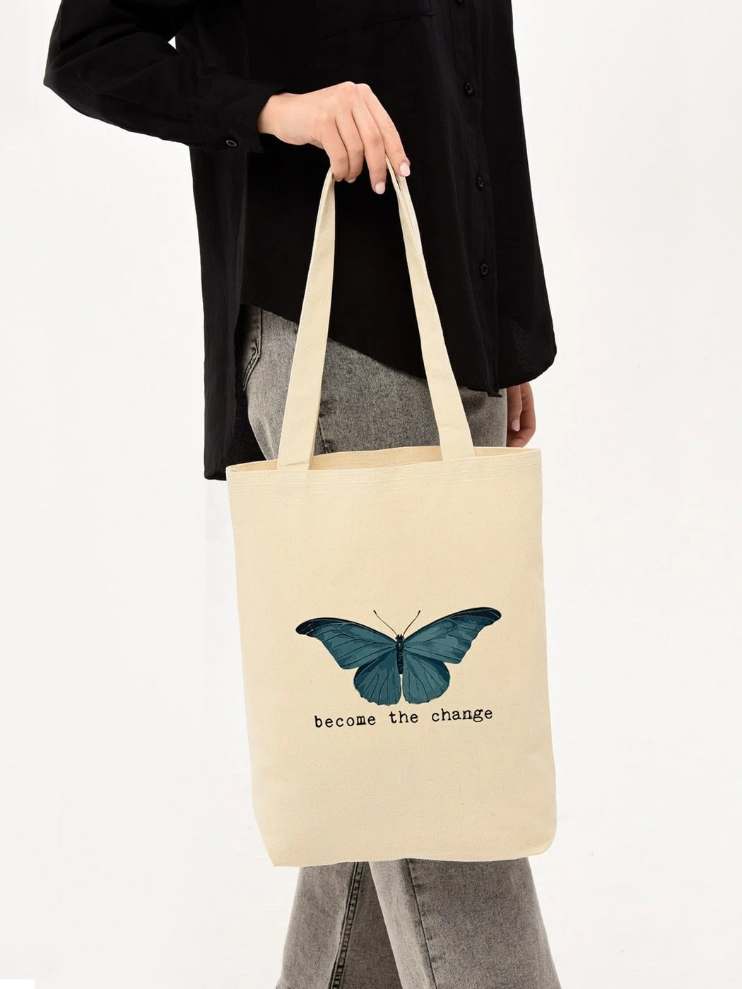Torbë tote Zoozie Bags, ngjyrë krem, 1094