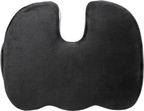 Jastëk memory foam për karrige UVI UVICMCFC, ergonomik me mbulesë të heqshme anti-rrëshqitëse, gri e errët