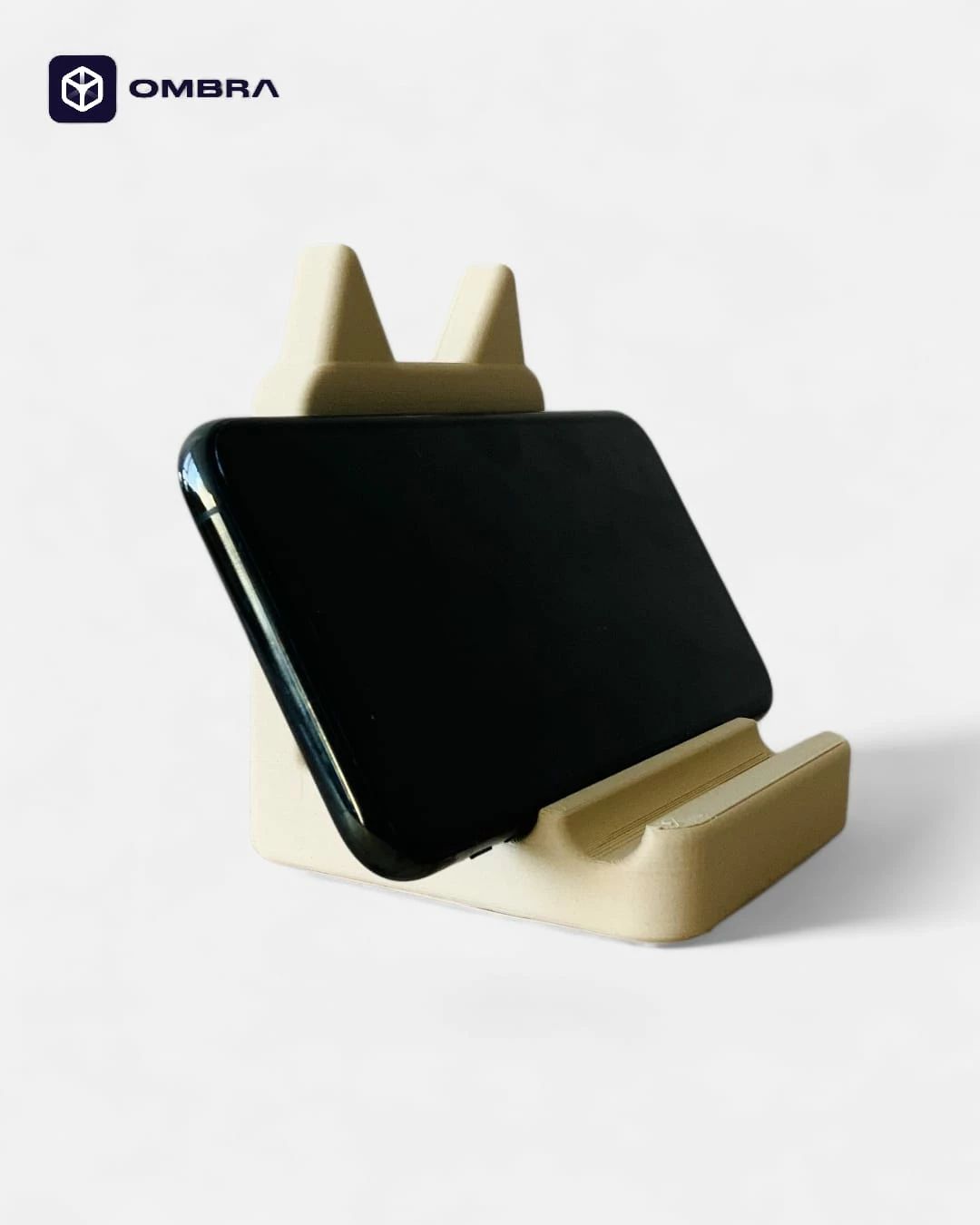 Mbajtëse për telefon me dizajn Cat -  bezhë