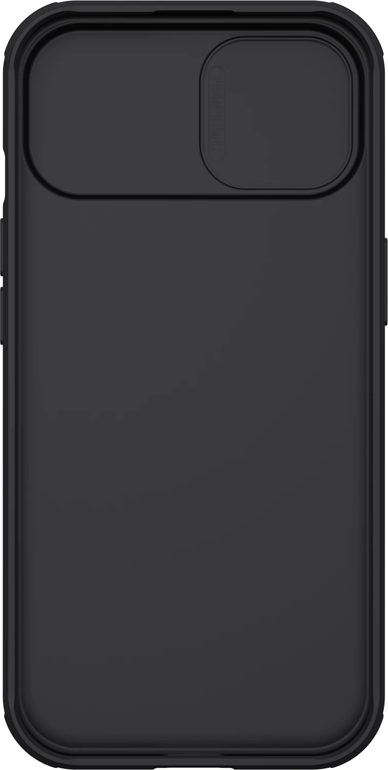 Mbështjellës Nillkin CamShield Pro Magnetic për iPhone 15 Plus, me kapak kamere, i zi