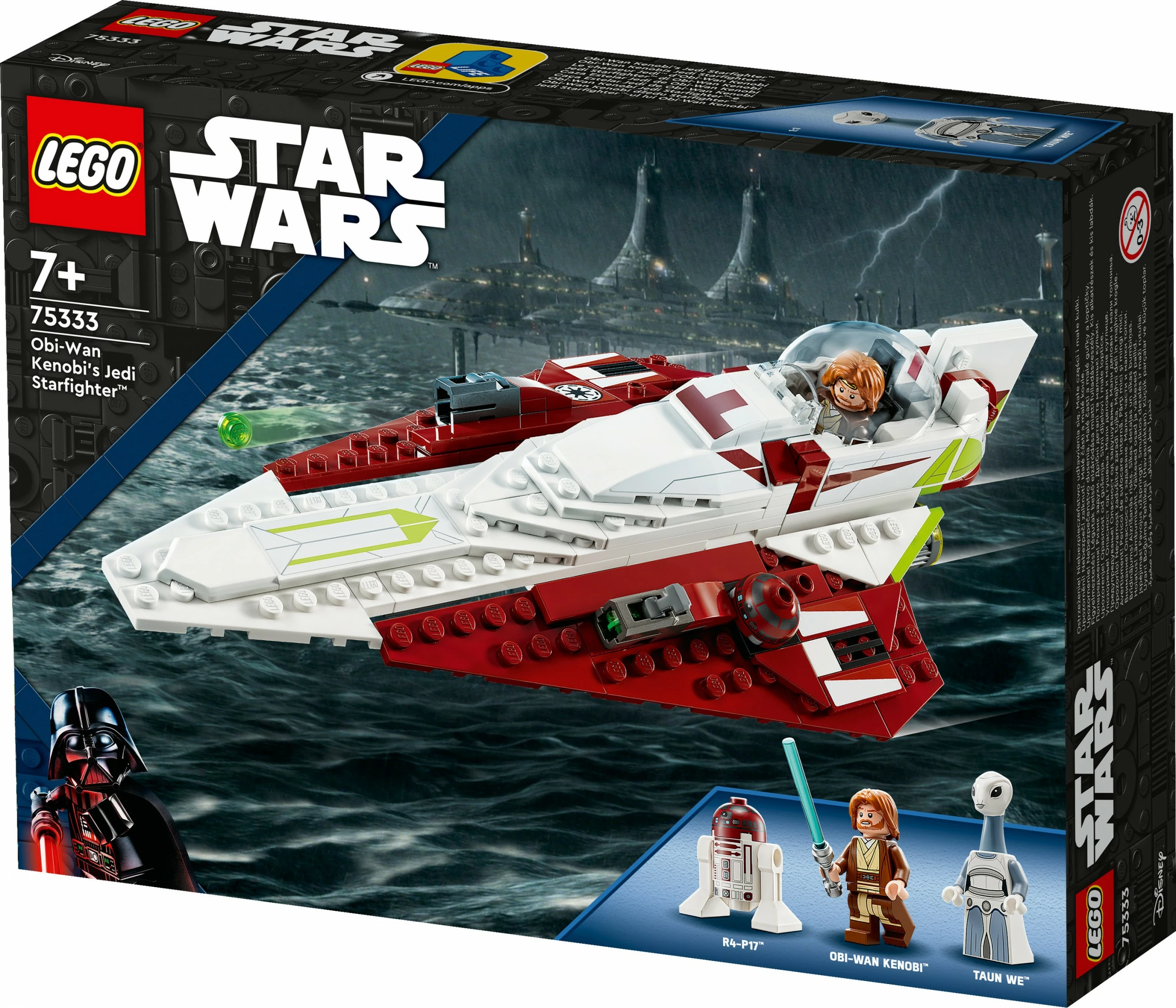 Set ndërtimi LEGO Star Wars Obi-Wan Kenobi Jedi Starfighter 282 pjesë shumëngjyrëshe