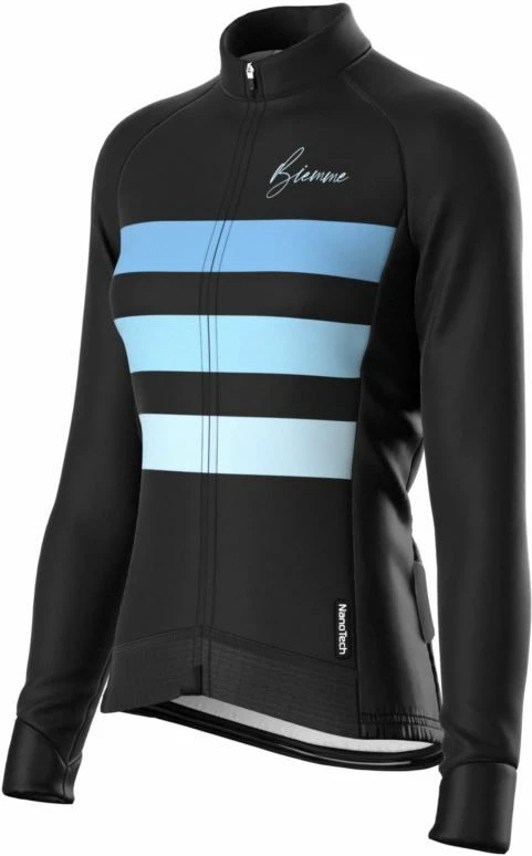 Maicë me mëngë të gjata Biemme për meshkuj, e zezë dhe kaltër