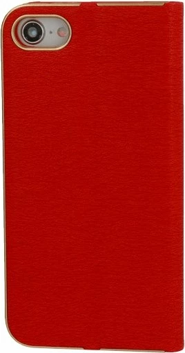 Mbështjellës flip HAVANA Premium për Samsung Galaxy A72 / A726 5G, i kuq me skaj të artë