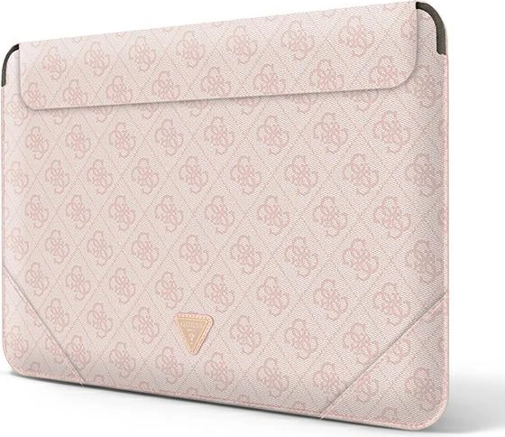 Mbështjellës laptopi Guess 4G Uptown Triangle, deri 14", Rozë