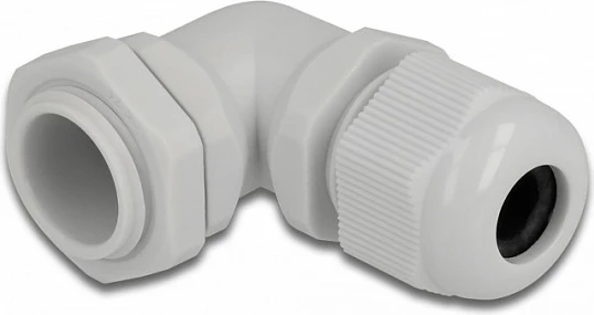 Kabelgland DeLOCK PG11 90°, IP68, 5-10 mm, gri