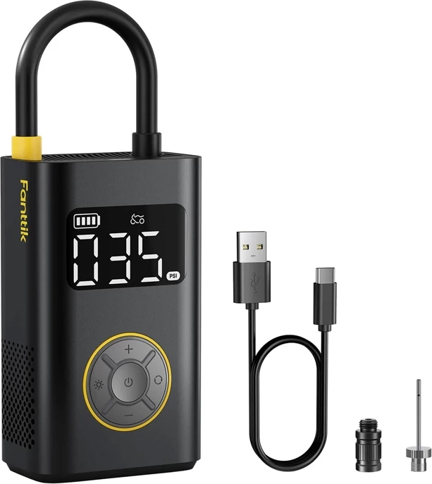 Kompresor portativ, Fanttik X9 Pro, 150 PSI, bateri 2500 mAh 7.4V, ekran LED, USB-C, i zi, set me aksesorë