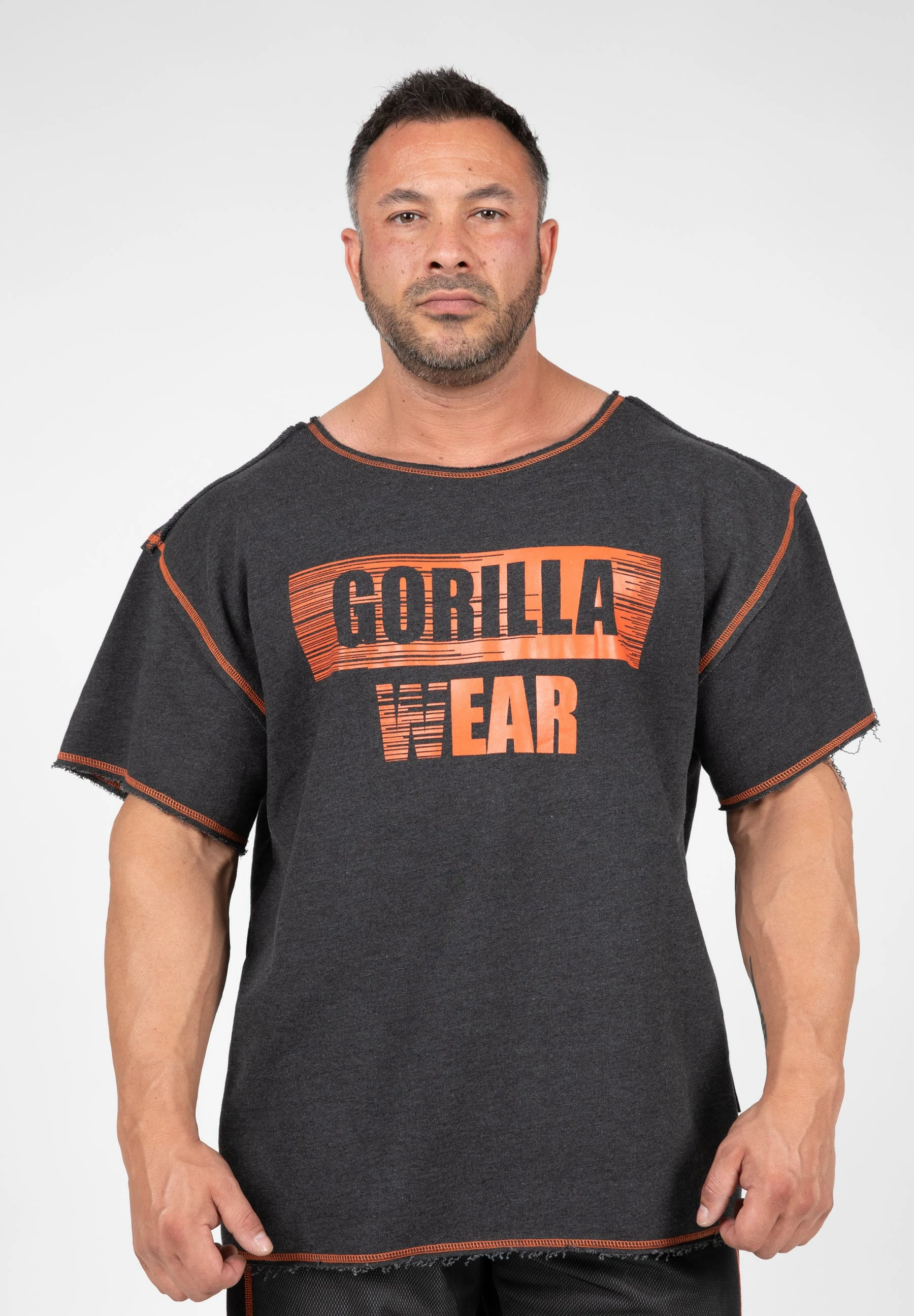 Wallace Workout Top - Gray/Orange