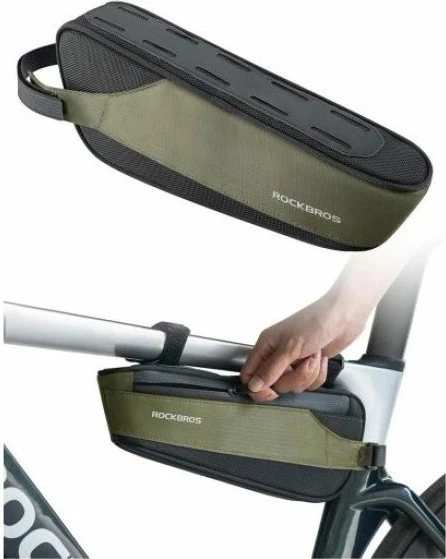 Çantë kornize biçiklete Rockbros, e gjelbër e errët