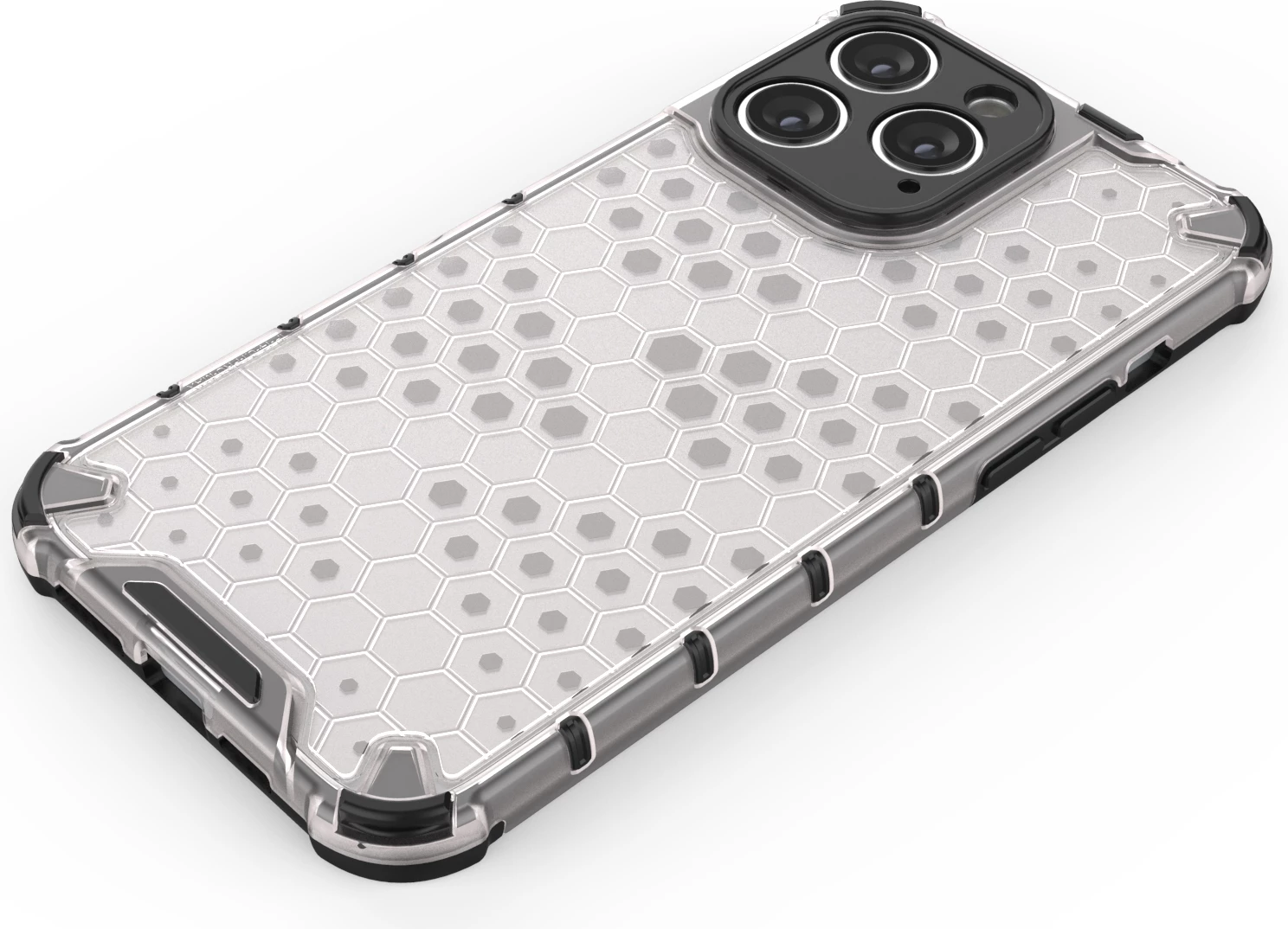 Mbështjellës Hurtel Honeycomb për iPhone 14 Pro, i zi
