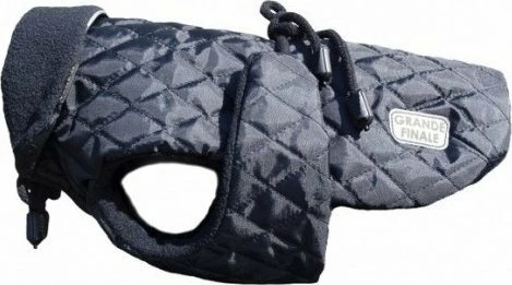 Pallto për qen Grande Finale Derka Czarna Pikowana, size 8 (41 cm), e zezë