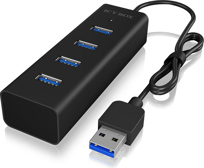 Hub USB ICY BOX IB-HUB1409-U3, 4 porta, 5000 Mbit/s, i zi