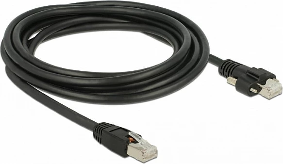 Kabllo rrjeti DeLOCK 85669, Cat6 S/FTP, 3 m, RJ45-RJ45, e zezë