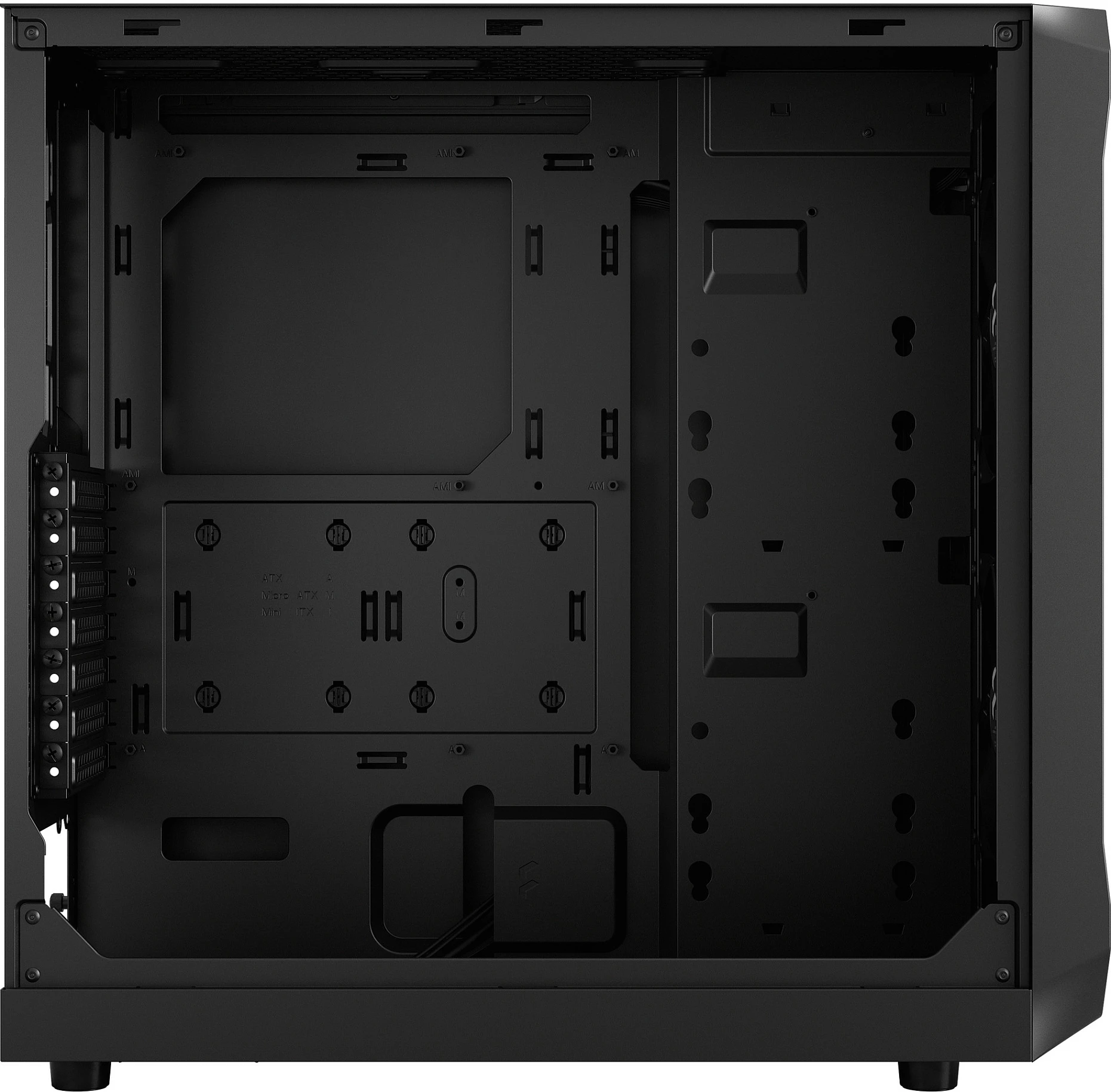 Kasë Fractal Design Focus 2, ATX, micro ATX, Mini-ITX, e zezë
