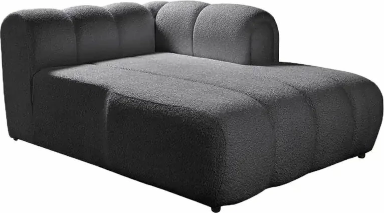 Këndare Atelier del Sofa, N-Line, e djathtë, ngjyrë gri e errët