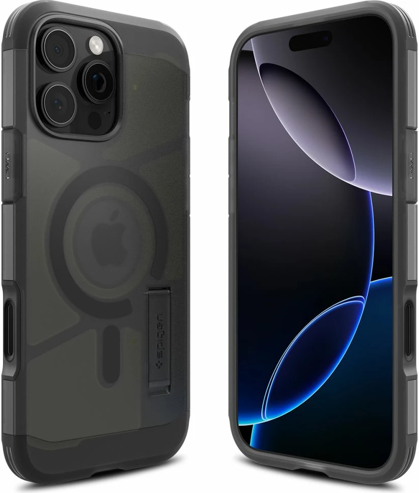 Mbështjellës Spigen Tough Armor T Mag për iPhone 16 Pro Max, MagSafe, zi