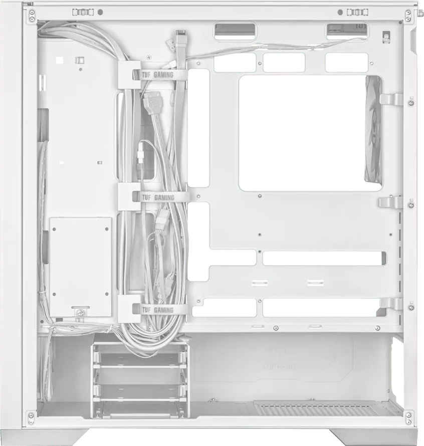 Kasë ASUS TUF Gaming GT302 ARGB ATX/EATX Midi Tower, 4x 140mm ARGB fans, USB-C, White
