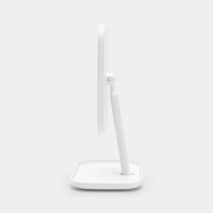 Pasqyrë tavoline Brabantia ReNew me tabaka ruajtjeje, 360° e rregullueshme, Dark White