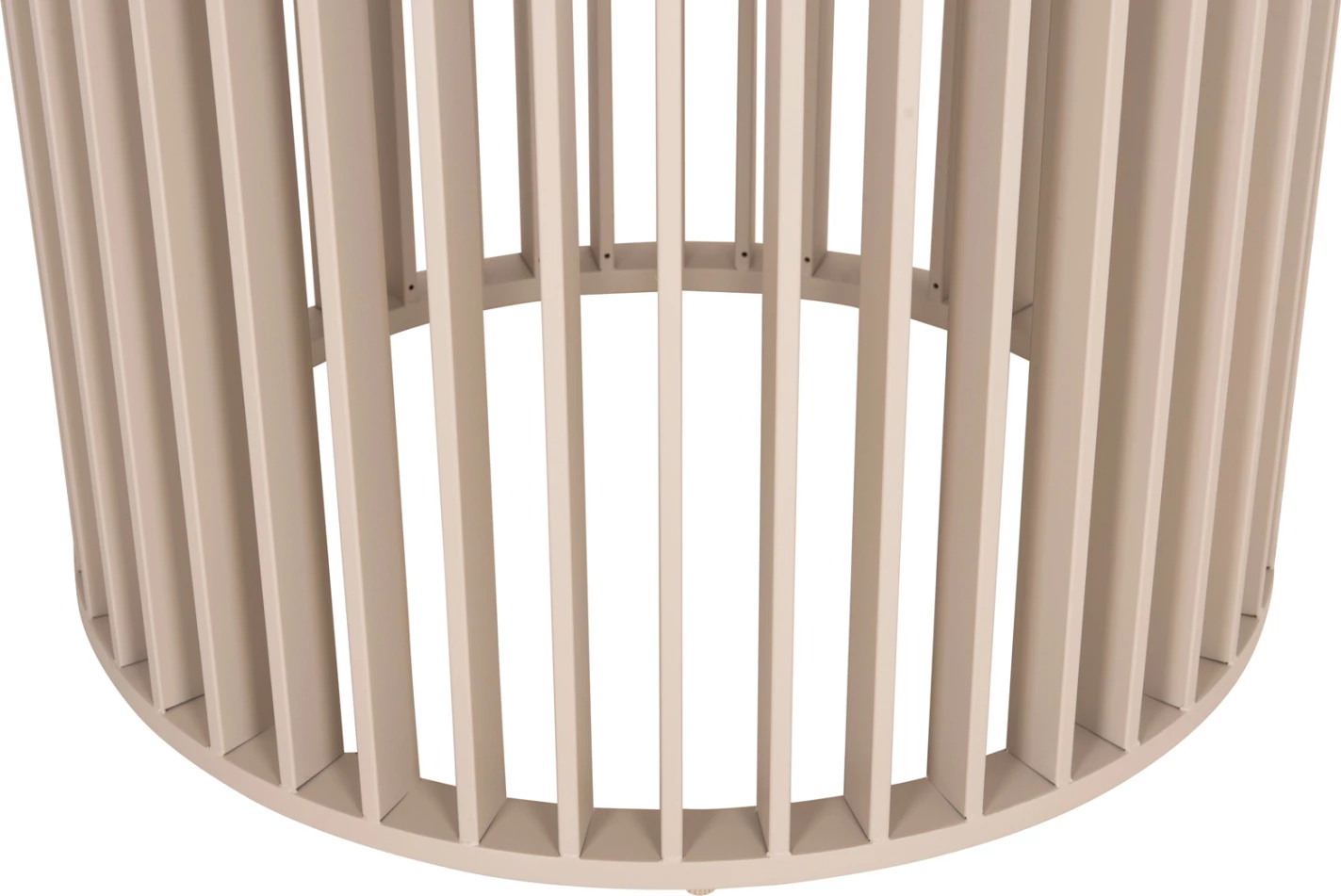 Tavolinë e rrumbullakët për jashtë, ETERNITY, alumin ngjyrë fildishi, sipërfaqe gur sinterizuar URANO IVORY, Φ140cm