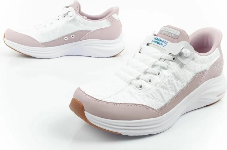 Atlete femra Skechers Contour Foam Slip-ins, të bardha