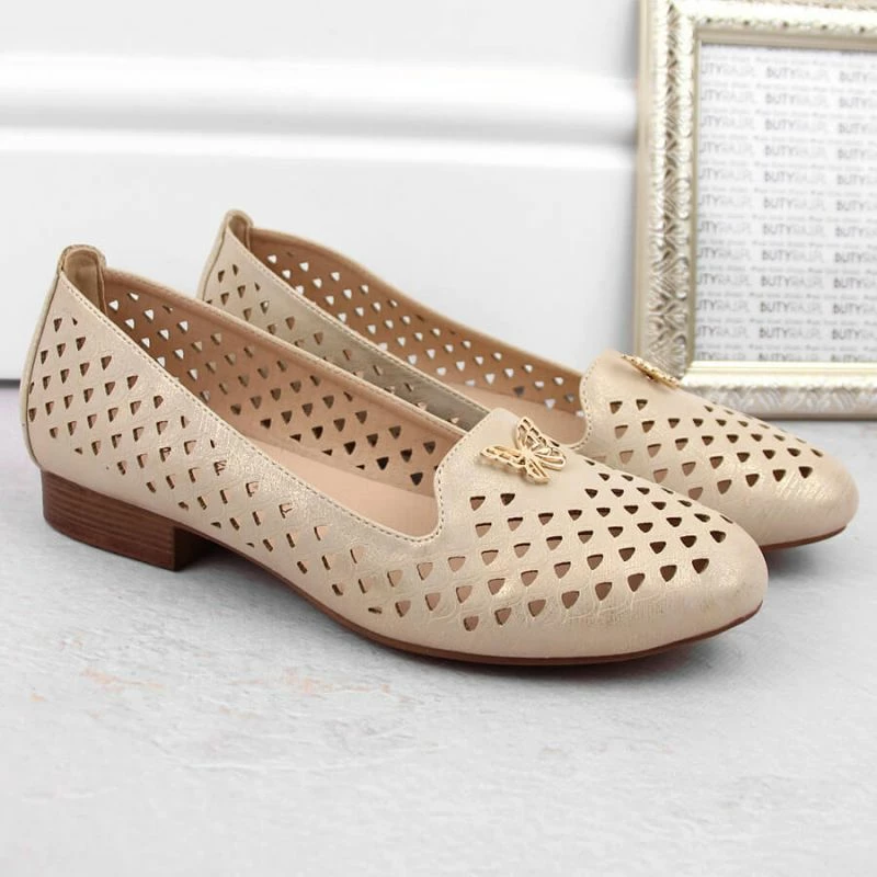 Këpucë për femra M.Daszyński, të arta