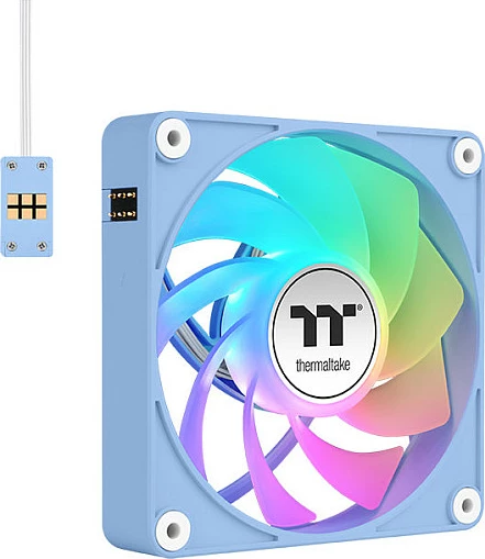 Ventilator ftohës 140mm Thermaltake CT140 EX Reverse ARGB Sync, 3 copë, PWM, Hydrangea Blue