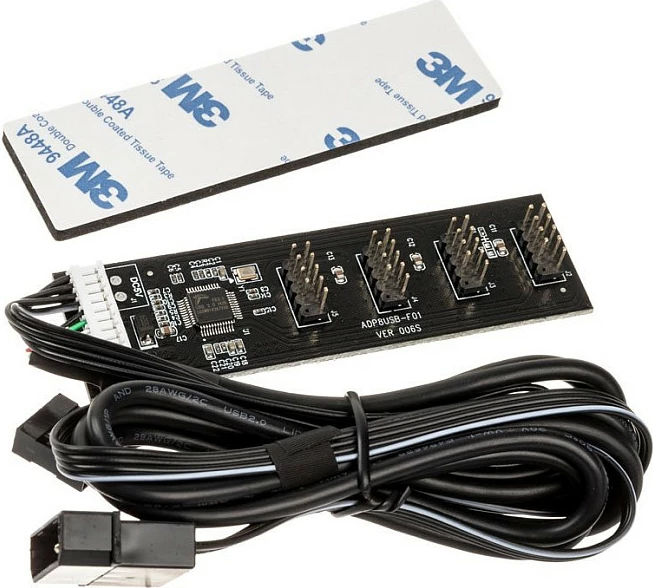 Kartë hub USB 2.0 Kolink, me kabllo USB 60cm dhe Molex