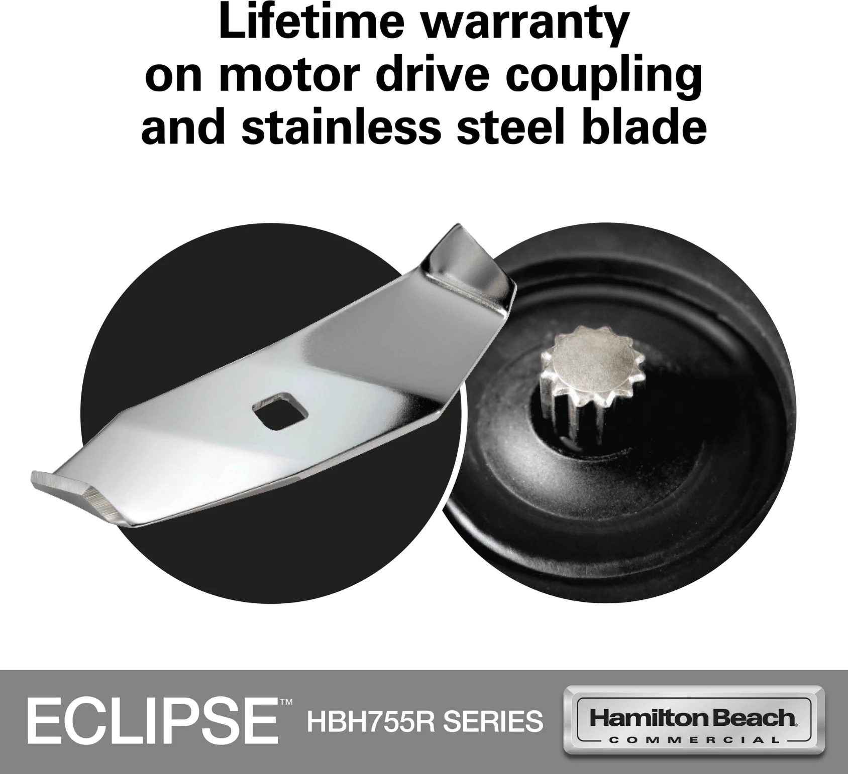 Blender komercial Hamilton Beach Commercial HBH755R-CE 64oz/2L me QuietBlend dhe Wave~Action, i zi