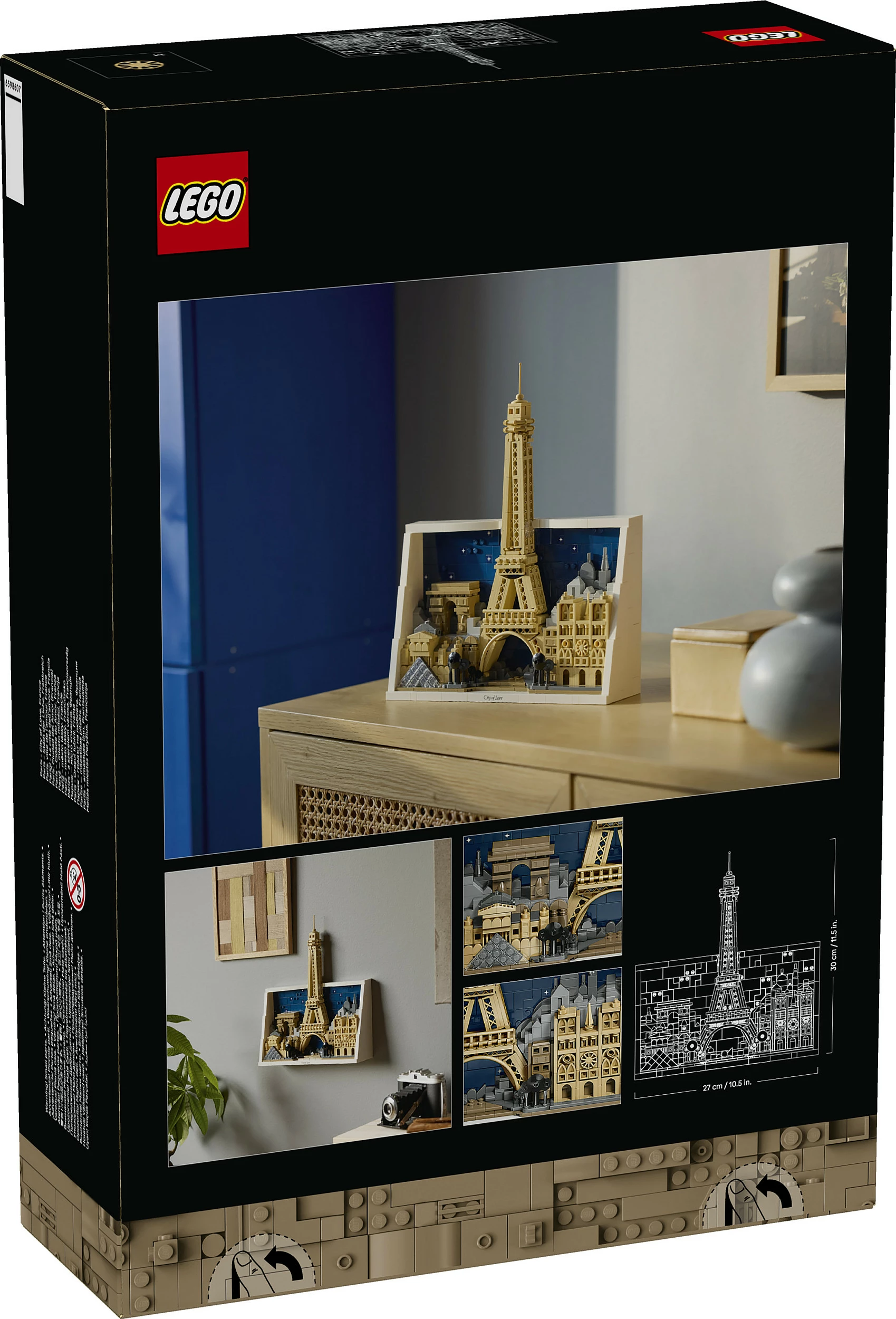 Set ndërtimi LEGO Architecture Paris City of Love 21064, 958 copa, multikolor