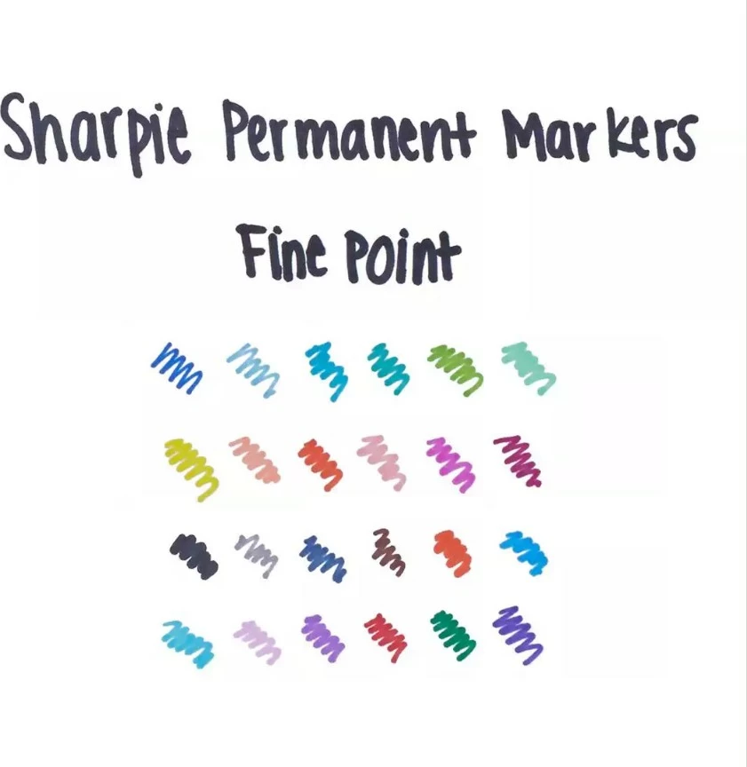 Marker Sharpie Fein Rundspitze 12 copë, e zezë