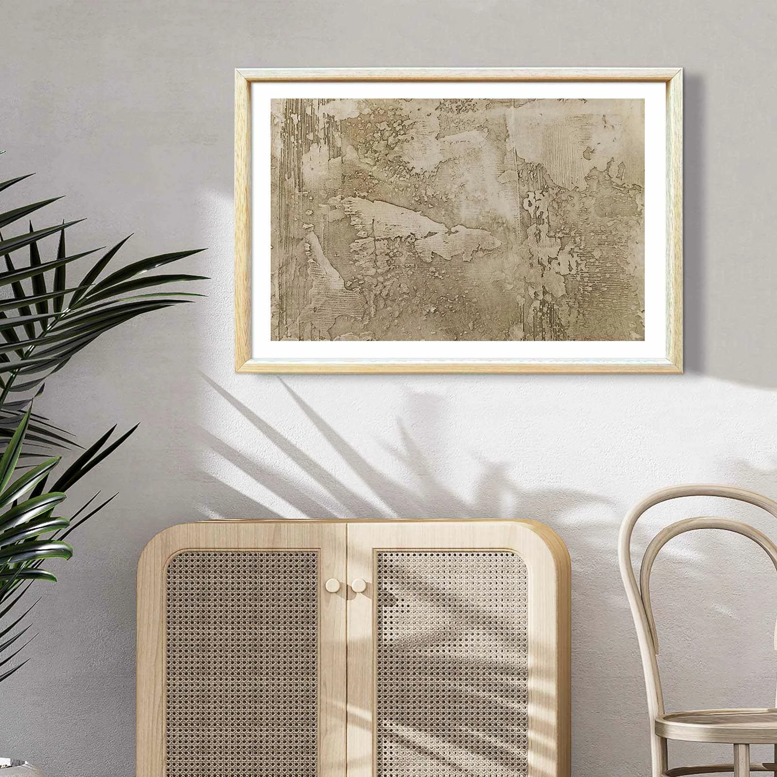 Pikturë dekorative me kornizë MDF Wallity, Ahswabisabi-041, 42x62cm