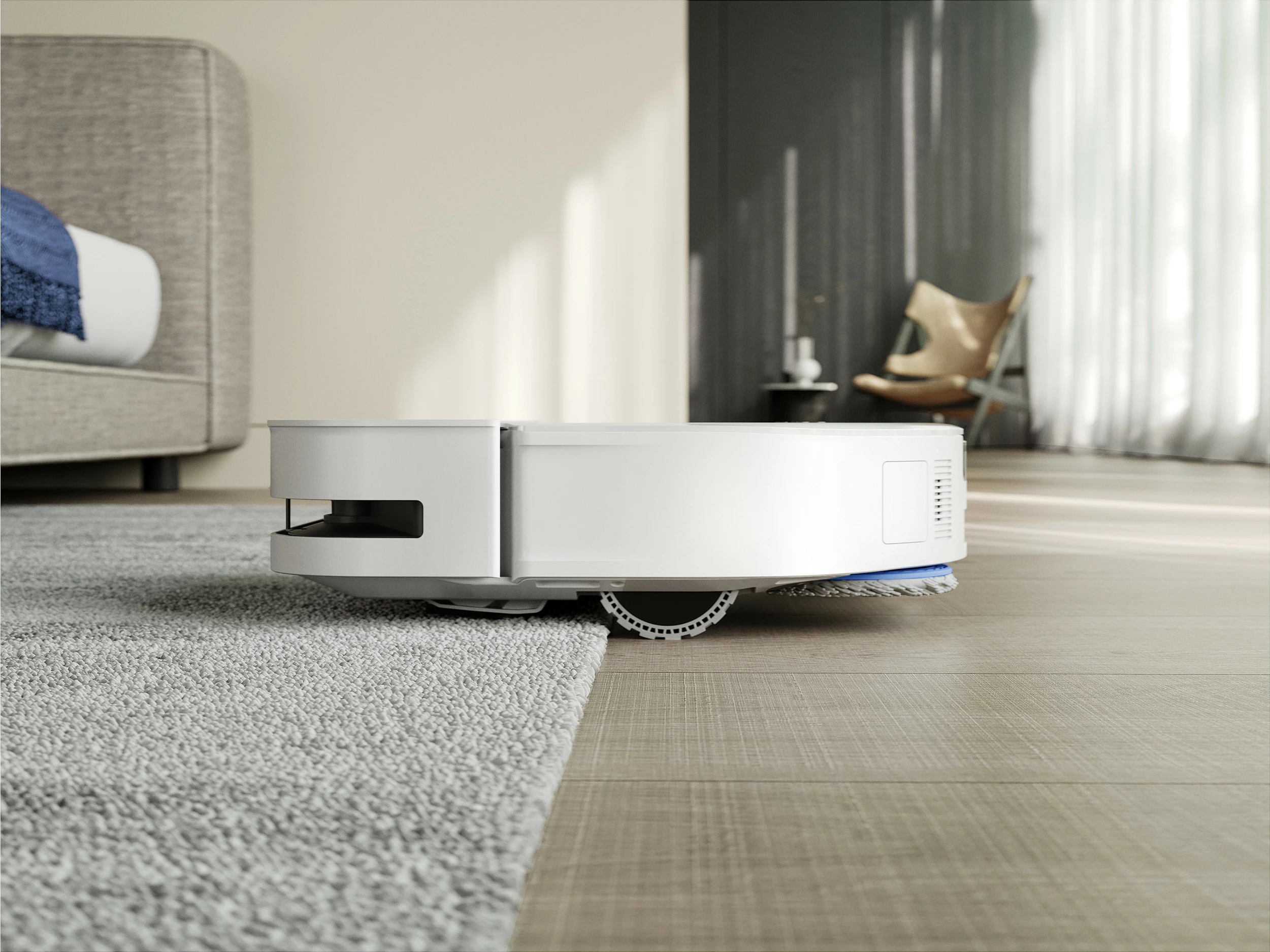 Robot fshesë Ecovacs Deebot X5 Omni, pa qese, stacion me qese pluhuri 3.5 L, fshirje e lagët, e bardhë
